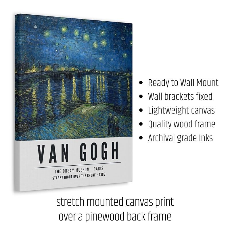 Starry Night over Rhone | Vincent Van Gogh | 1888 - Image 2