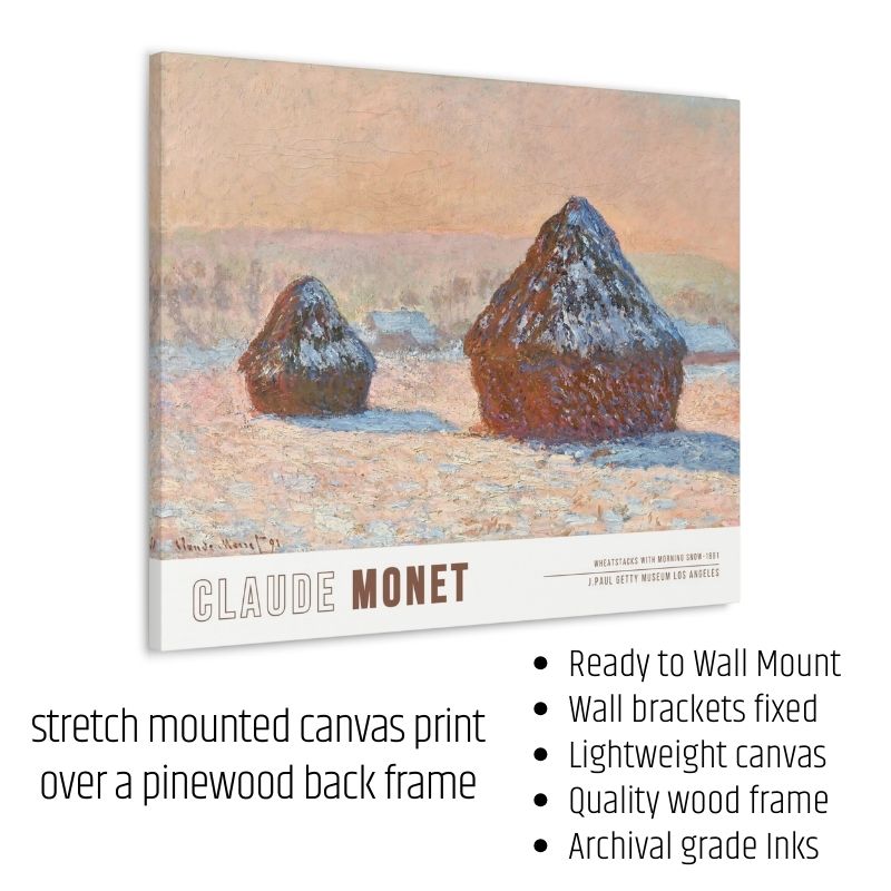 Wheatstacks with Morning Snow | Claude Monet | 1891 - Image 2